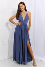 Load image into Gallery viewer, Ontheland Captivating Muse Open Crossback Maxi Dress
