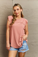 Load image into Gallery viewer, Hailey &amp; Co Feeling Dainty Ruffle Short Sleeve Top