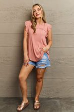 Load image into Gallery viewer, Hailey &amp; Co Feeling Dainty Ruffle Short Sleeve Top
