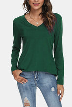 Load image into Gallery viewer, V-Neck Long Sleeve T-Shirt