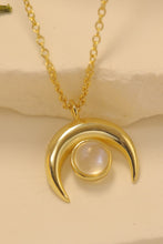 Load image into Gallery viewer, High Quality Natural Moonstone Moon Pendant 925 Sterling Silver Necklace