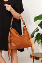 Load image into Gallery viewer, SHOMICO PU Leather Fringe Detail Shoulder Bag