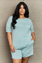 Load image into Gallery viewer, Zenana In The Moment Plus Size Lounge Set in Light Green