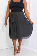 Load image into Gallery viewer, Zenana Full Size Romantic At Heart Pleated Chiffon Midi Skirt