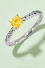 Load image into Gallery viewer, Moissanite Contrast 925 Sterling Silver Solitaire Ring