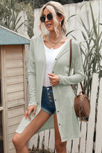Load image into Gallery viewer, Button Down Long Sleeve Longline Cardigan