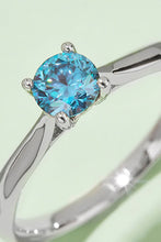 Load image into Gallery viewer, Moissanite Contrast 925 Sterling Silver Solitaire Ring