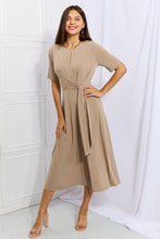 Load image into Gallery viewer, Ontheland Put In Work Wrap Knit Midi Dress