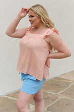 Load image into Gallery viewer, Be Stage Full Size  Woven Top in Peach