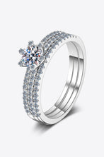 Load image into Gallery viewer, Moissanite 925 Sterling Silver Ring Set