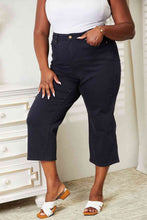Load image into Gallery viewer, Judy Blue Full Size High Waist Tummy Control Garment Dyed Wide Cropped Jeans