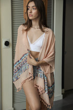 Load image into Gallery viewer, Embroidered Geometric Kimono