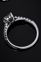 Load image into Gallery viewer, 1 Carat Moissanite 925 Sterling Silver Side Stone Ring