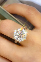 Load image into Gallery viewer, 5 Carat Moissanite 6-Prong Ring