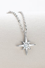 Load image into Gallery viewer, Moissanite North Star Pendant 925 Sterling Silver Necklace