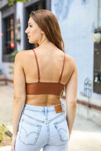 Load image into Gallery viewer, Faux Leather Longline Bralette