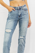 Load image into Gallery viewer, Judy Blue Maika Full Size Paisley Patterned Boyfriend Jeans
