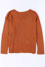 Load image into Gallery viewer, Exposed Seam Round Neck Knit Top