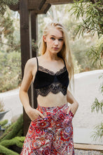 Load image into Gallery viewer, Flimsy Velvet Lace Cami Bralette