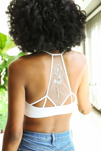 Flower Back Tattoo Bralette