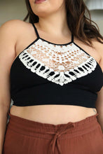 Load image into Gallery viewer, High Neck Crochet Lace Bralette