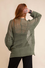 Load image into Gallery viewer, Knit Netted Cardigan Ponchos