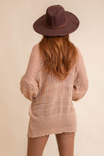 Load image into Gallery viewer, Knit Netted Cardigan Ponchos