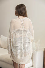 Load image into Gallery viewer, Knit Netted Cardigan Ponchos