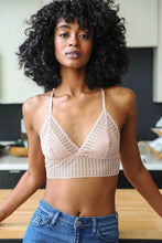 Load image into Gallery viewer, Lace Boho Racerback Bralette Small / Blush