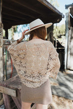 Load image into Gallery viewer, Magnolia Lace Tie Front Cover Up Wrap