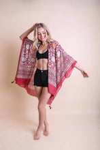 Load image into Gallery viewer, Moroccan Touch Tapestry Kimono One Size / Red