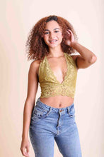 Load image into Gallery viewer, Plunge Racerback Bralette Small / Mustard