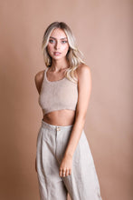 Load image into Gallery viewer, Racerback Cozy Lounge Brami Bralette XS/S / Latte