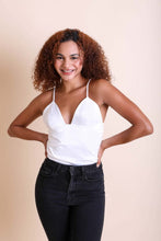 Load image into Gallery viewer, Satin Crop Top Small / White