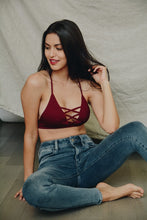 Load image into Gallery viewer, Seamless Lace Up Racerback Bralette