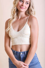 Load image into Gallery viewer, Seamless Padded Textured Brami Bralette XS/S / Ivory