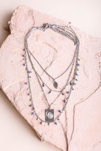 Load image into Gallery viewer, Silver Charm Layer Necklace Jewelry