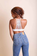 Load image into Gallery viewer, Tattoo Back Bralette XS/S / White