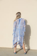Load image into Gallery viewer, Velvet Mesh Tapestry Kimono Ponchos