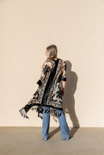 Load image into Gallery viewer, Velvet Mesh Tapestry Kimono Ponchos