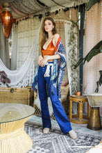 Load image into Gallery viewer, Vibrant Multicolor Frayed Kimono